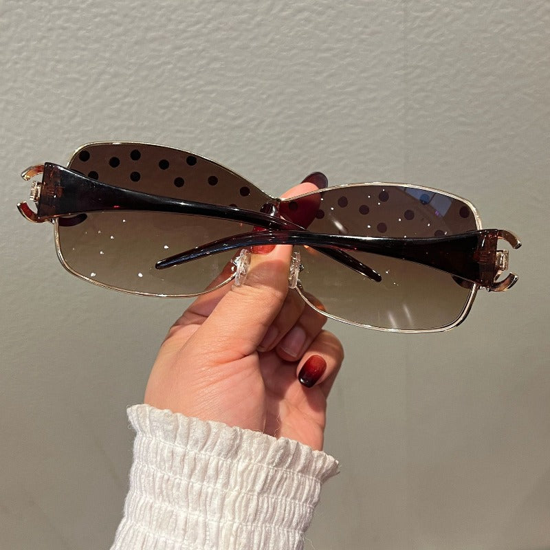 Trendy punk glasses diamond y2k