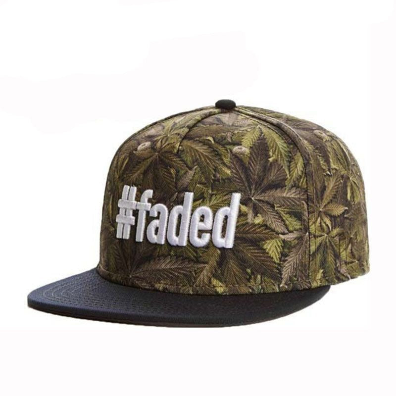 Trendy flat brimmed snapback hatsbreathable adjustable sunshade