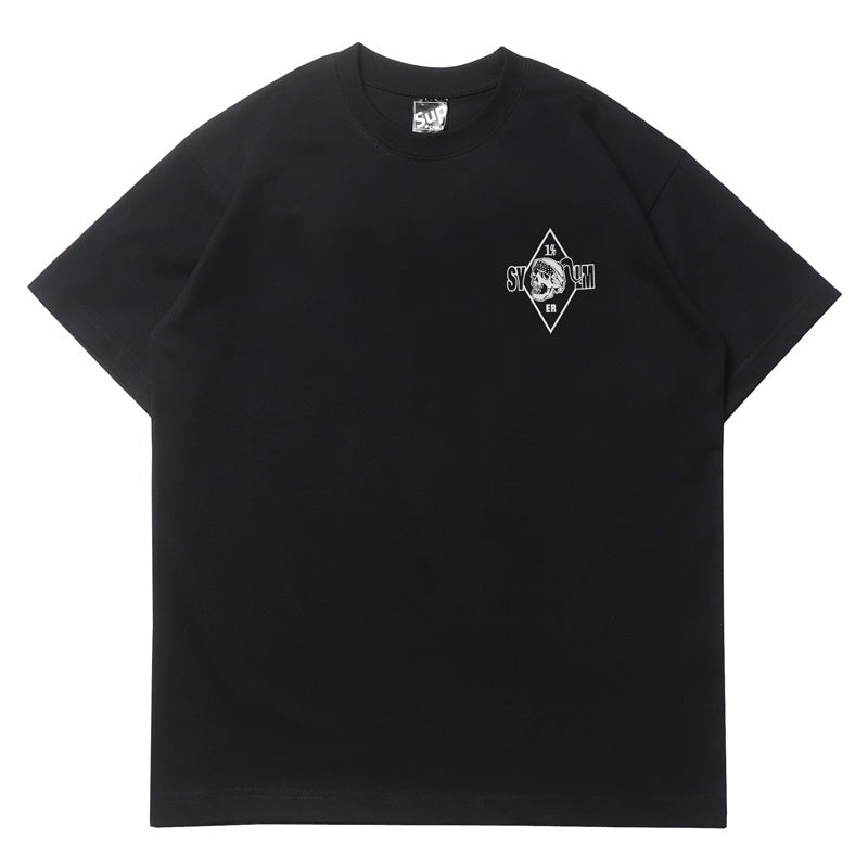 Mens T-shirt Vintage American-style MONGOLS Mongolian Retro Street