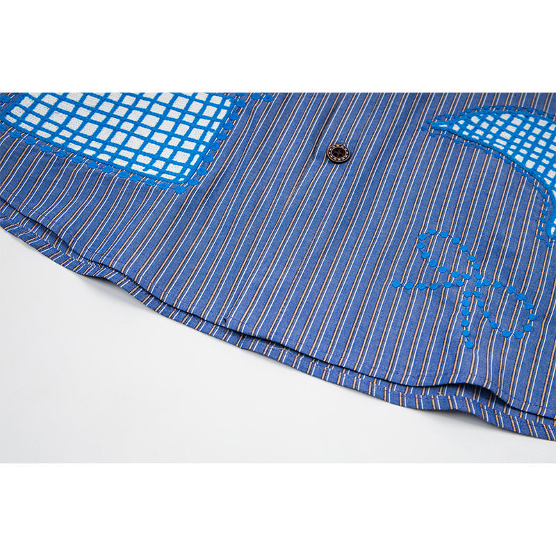 Unisex vintage T-shirt Polo shirt with a stand-up collar