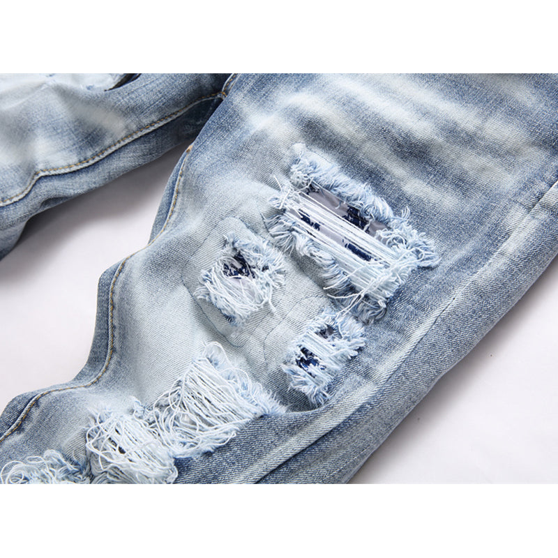 AMIRI Jeans High-quality distressed pure cotton