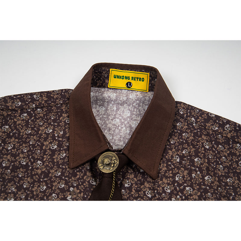 Unisex vintage T-shirt Polo shirt with a stand-up collar