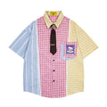 Unisex vintage T-shirt Polo shirt with a stand-up collar
