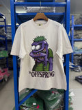 Vintage style washed summer wear T shirt Purple monster 260G pure cotton high-quality streetwear