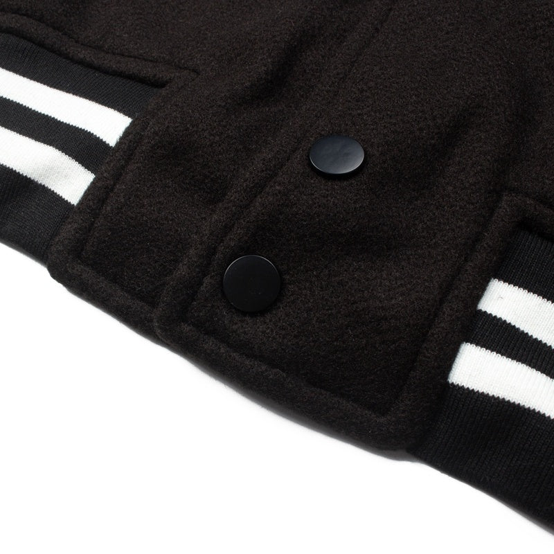American-style baseball Leather Sleeve God Eye Graphic Oversized Saint Michael x Fear of God Autumn/Winter Vintage-Style Baseball Jacket (Unisex)