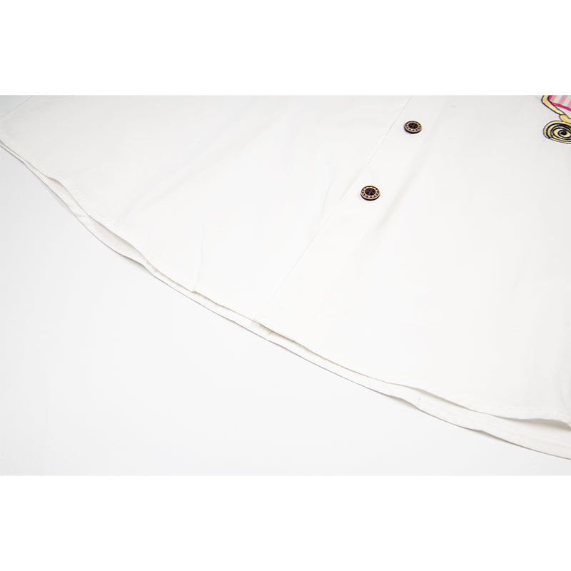 Unisex vintage T-shirt Polo shirt with a stand-up collar