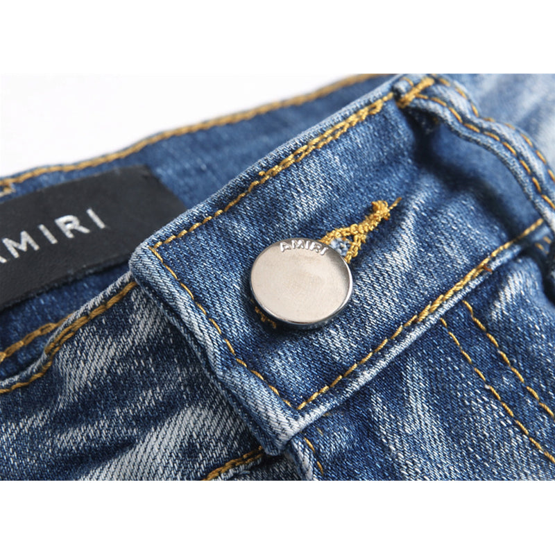 AMIRI Jeans High-quality distressed pure cotton