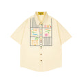 Unisex vintage T-shirt Polo shirt with a stand-up collar