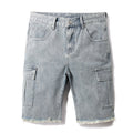 Denim shorts High-quality trendy casual pure cotton Non-stretch plus-size men's clothing