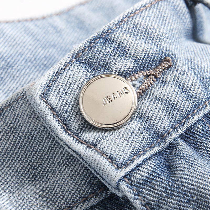 Mens Fashion Jeans Destroy embroidery thread balls 5720# Pure cotton high quality