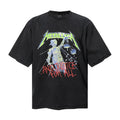 Saint Michael T Shirts Lady Justice Double Sided Distressed Graphic