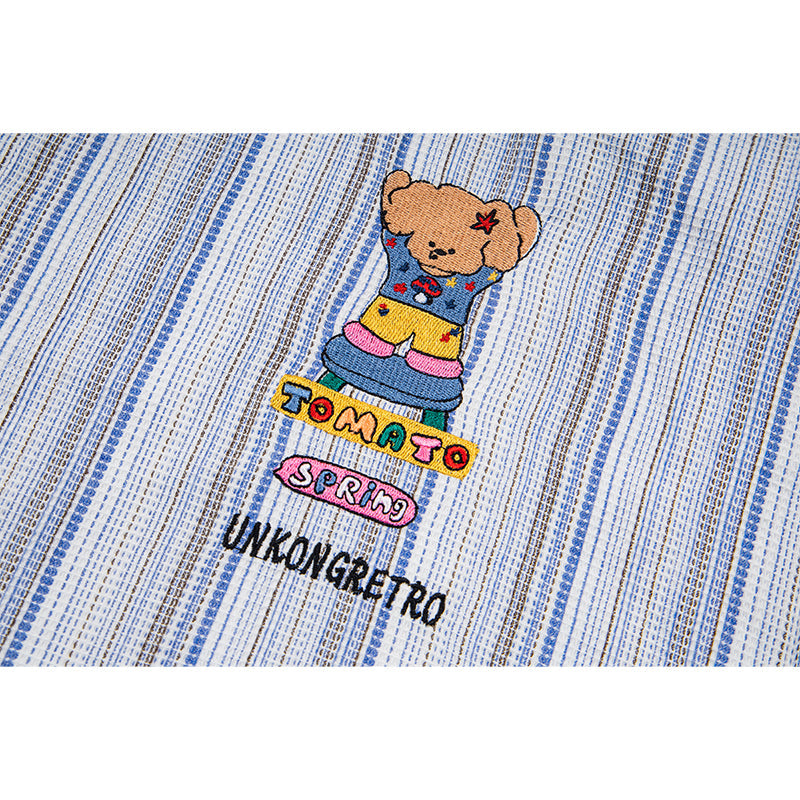 Unisex vintage T-shirt Polo shirt with a stand-up collar