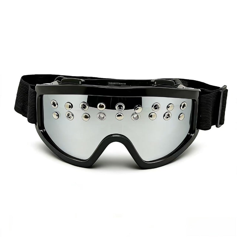 Trendy punk glasses rivets