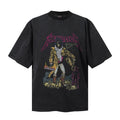 Saint Michael T Shirts Dark Devotional Vintage Monochrome Motif
