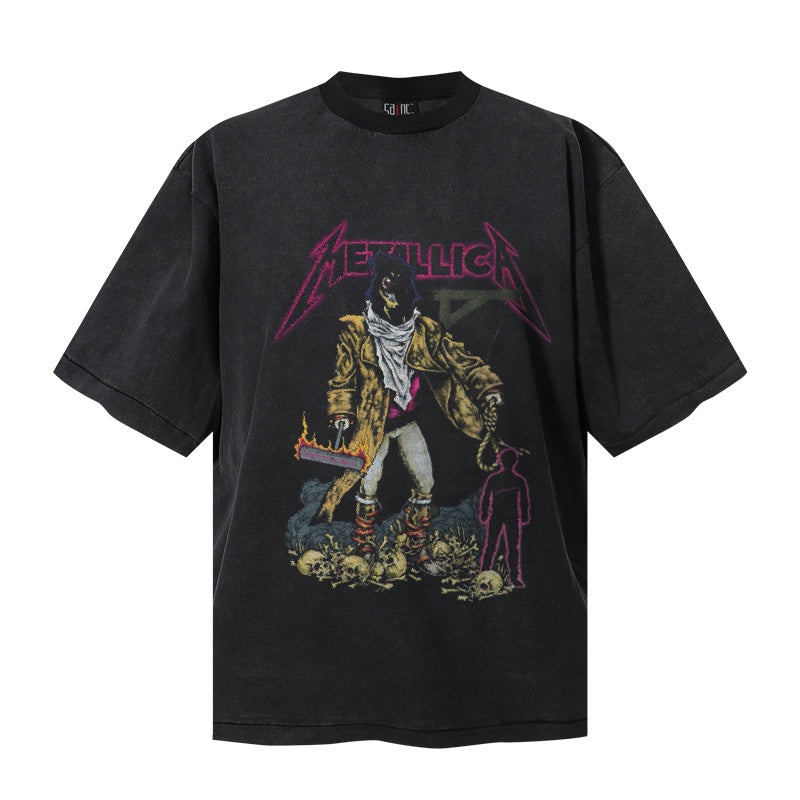 Saint Michael T Shirts Dark Devotional Vintage Monochrome Motif