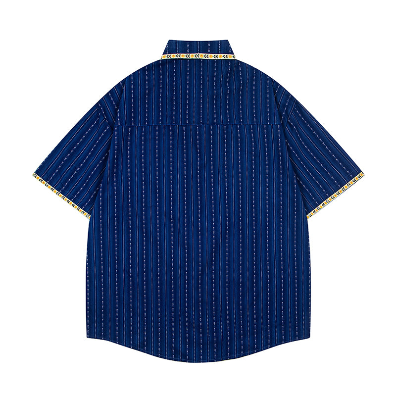 Unisex vintage T-shirt Polo shirt with a stand-up collar