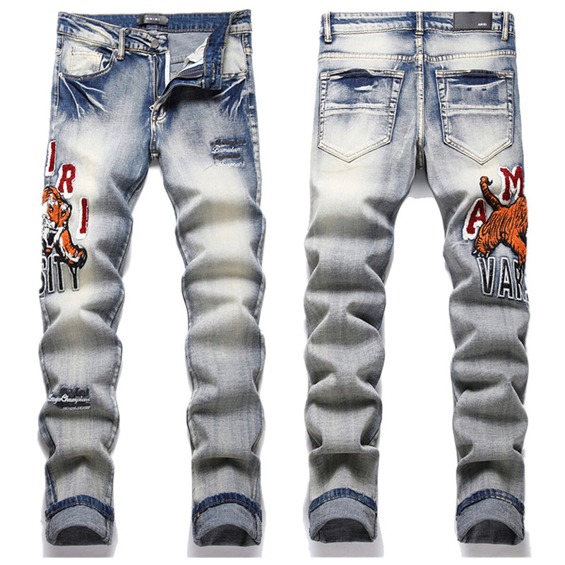 AMIRI Jeans High-quality distressed pure cotton