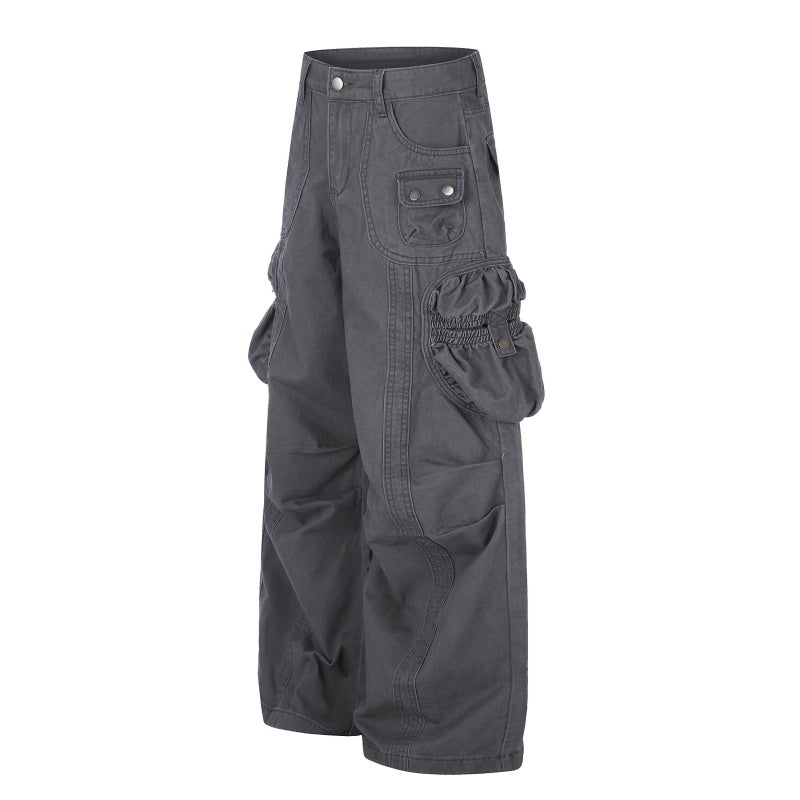 American-style streetwear harem pants Decorative Stitch Oversized Voluminous Cut