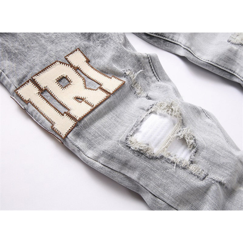 AMIRI Jeans High-quality distressed pure cotton