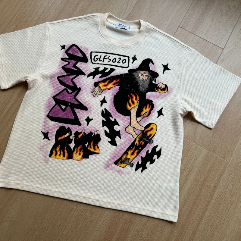 Unisex vintage T-shirt Flame Magician