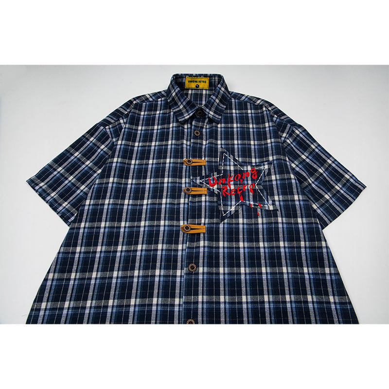 Unisex vintage T-shirt Polo shirt with a stand-up collar