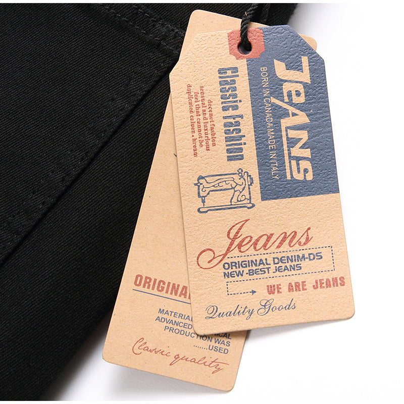 Mens Fashion Jeans pure black 5609# Pure cotton high quality