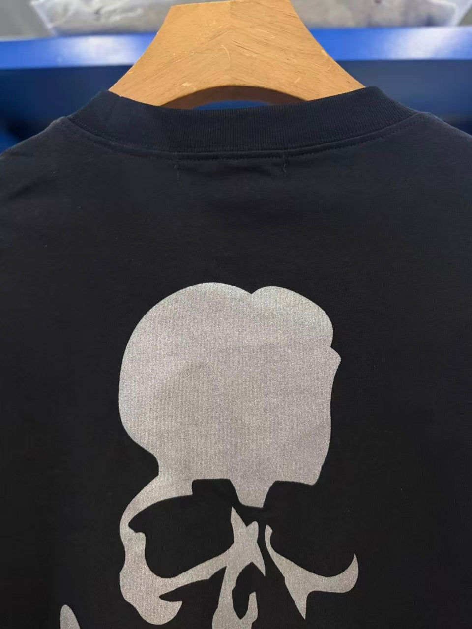 Vintage style washed summer wear T shirt Skull 260G pure cotton high-quality streetwear