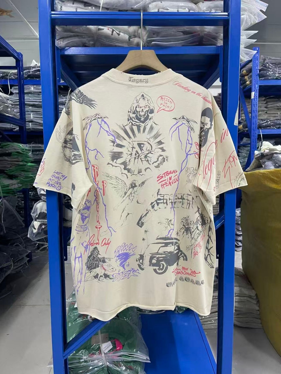 Vintage style washed summer wear T shirt 260G pure cotton high-quality streetwear