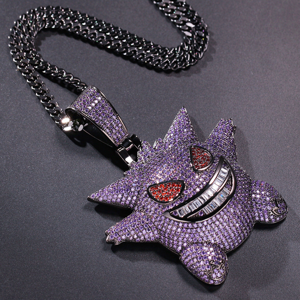Jewelry full of zircon Geng Gui pendant Pokemon anime Pok¡§|mon Spectrum