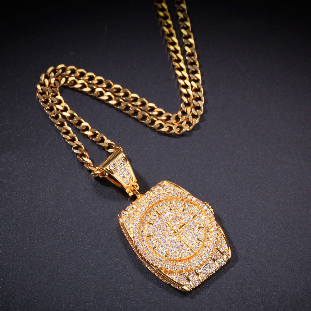 Jewelry Zircon Dial Pendant Vintage Fashion Pendant Necklace Spectrum St. Valentine's