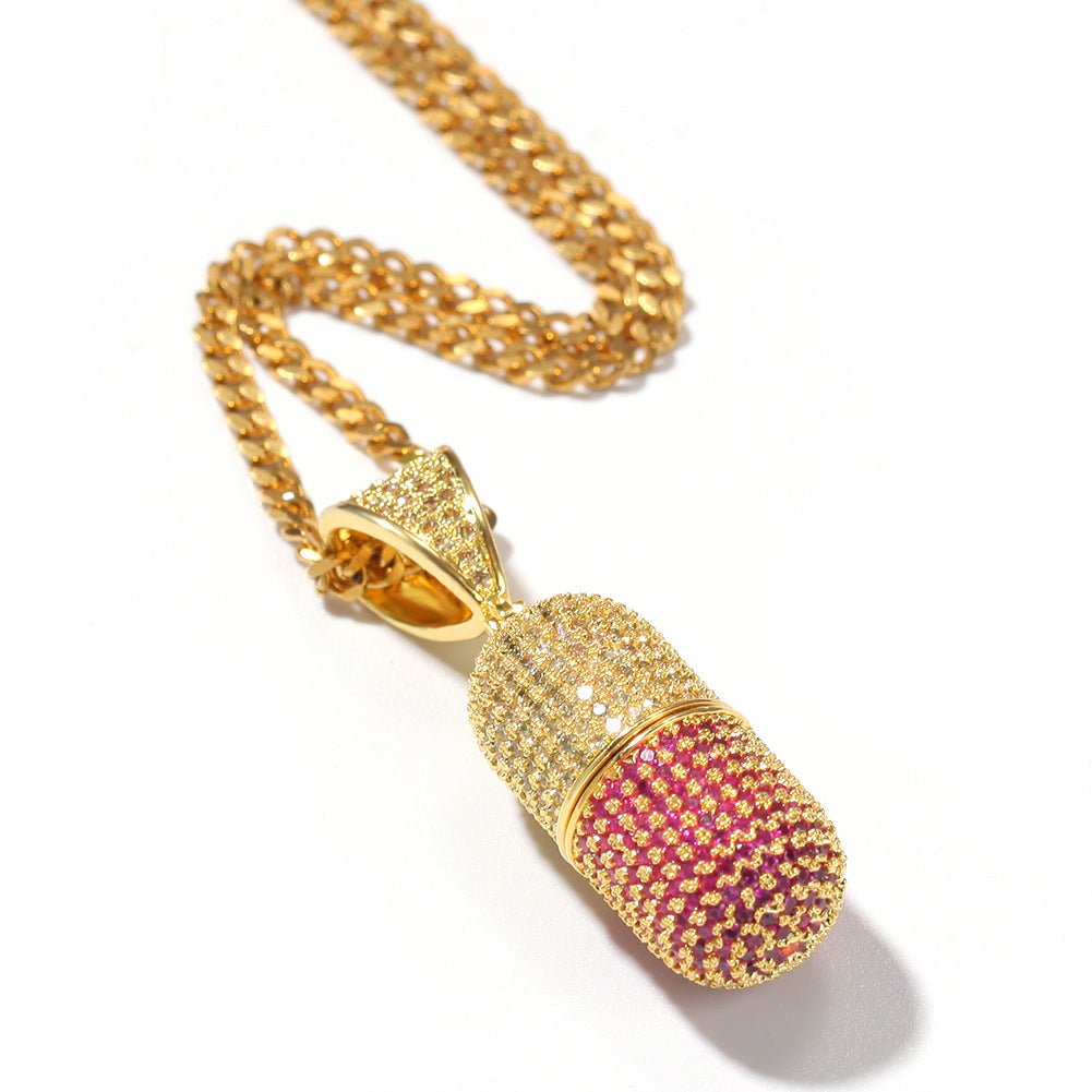 Jewelry Pendant Copper Zircon Necklace St. Valentine's Spectrum Royalty