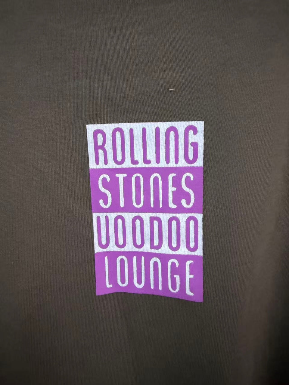 Vintage style washed summer wear T shirt Purple spiky tongue 260G pure cotton high-quality streetwear