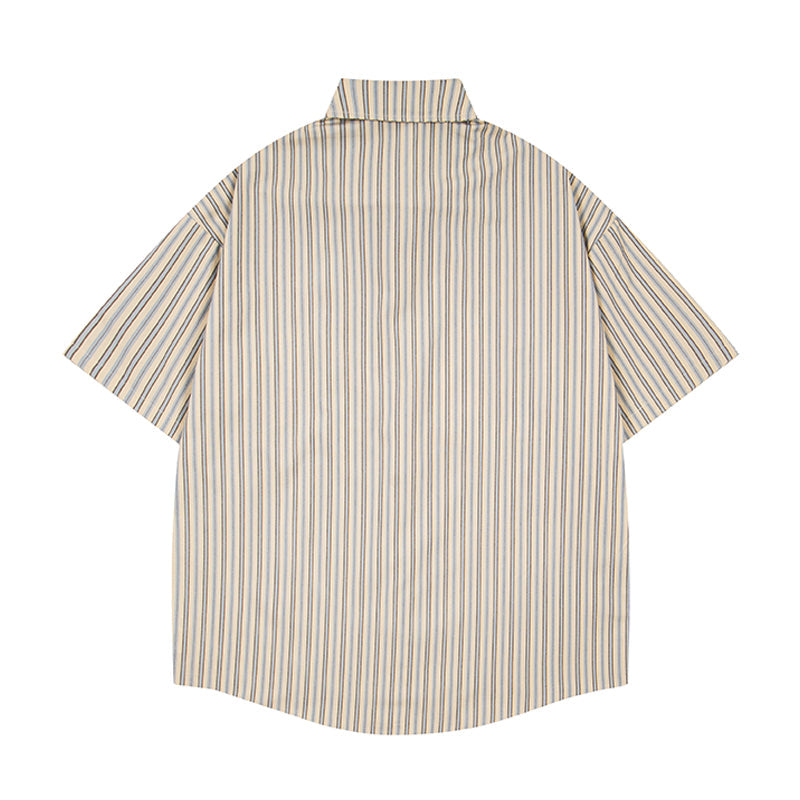 Unisex vintage T-shirt Polo shirt with a stand-up collar
