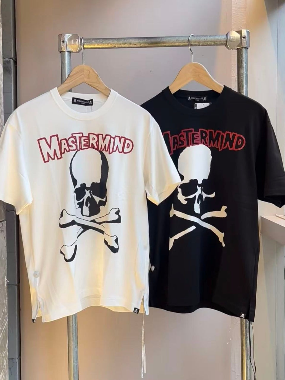 Vintage style washed summer wear T shirt Skull 260G pure cotton high-quality streetwear