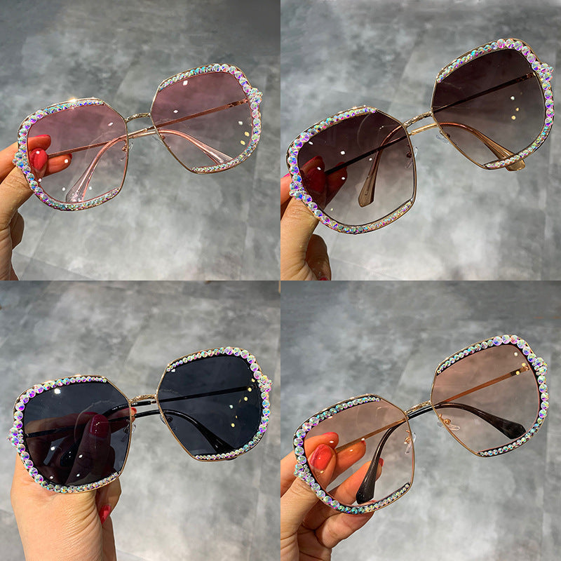 Trendy punk glasses shade