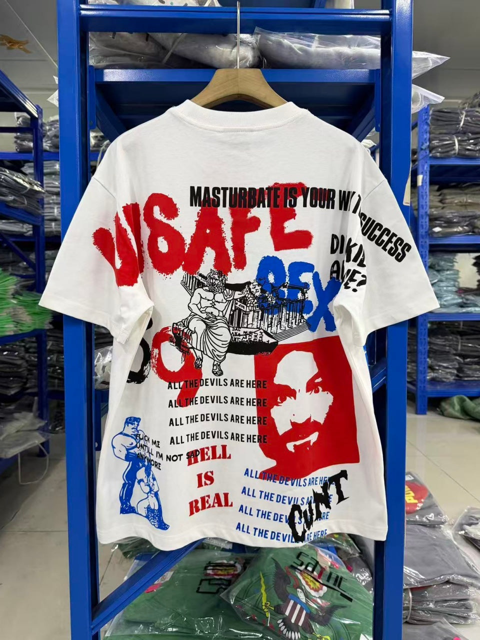 Vintage style washed summer wear T shirt 260G pure cotton high-quality streetwear