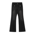 American-style streetwear harem pants Front Knee Fade Panel Stitch Detail