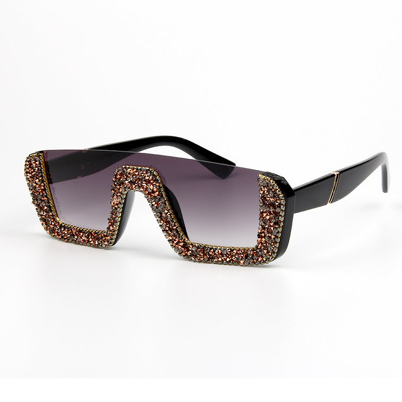 Trendy punk glasses retro sunshade