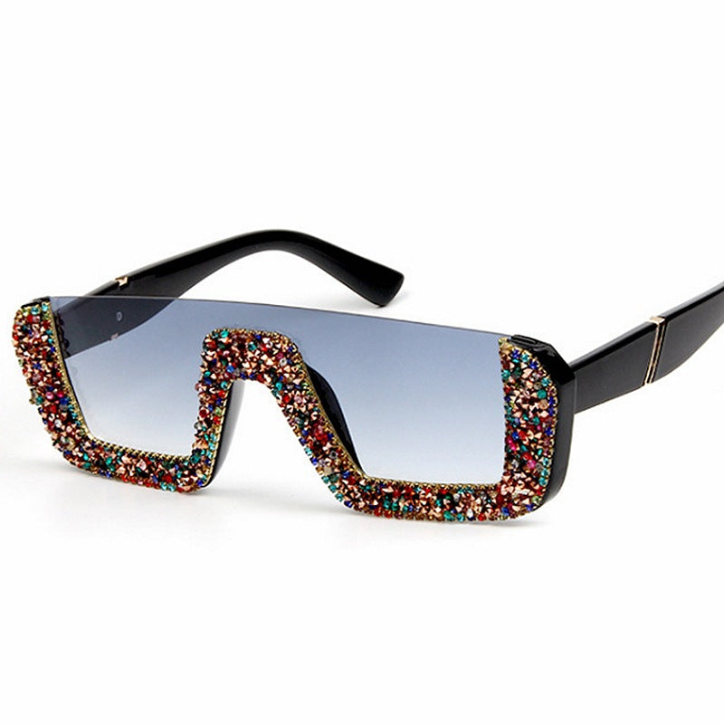 Trendy punk glasses retro sunshade