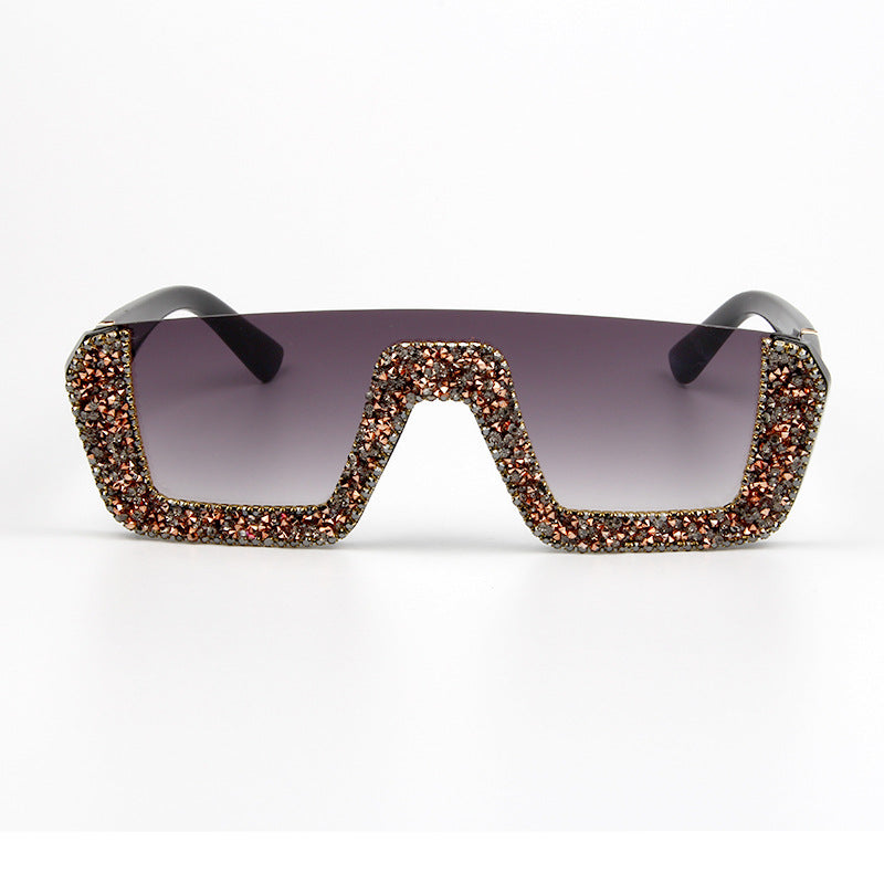 Trendy punk glasses retro sunshade