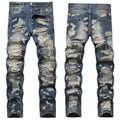 Mens Fashion Jeans damaged #027 Pure cotton high quality