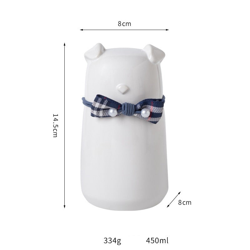 Pet Urn Ceramic Urn Moisture-proof Sealed Pet Urn Puppy Dog Death Cremation Hair Storage Jar Pet Aftermath