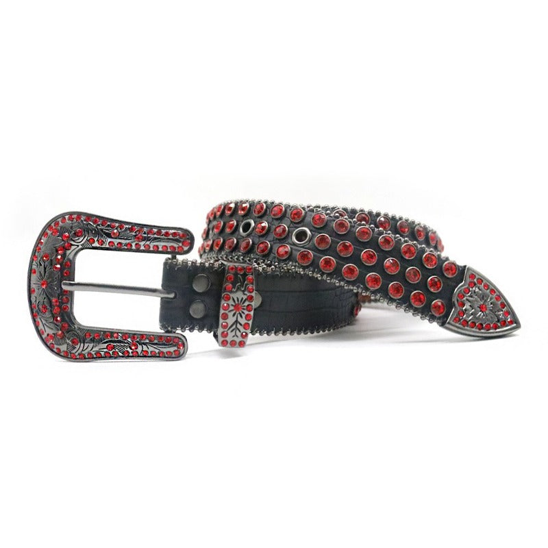 Hip-Hop Punk Rhinestone Belt Buckle