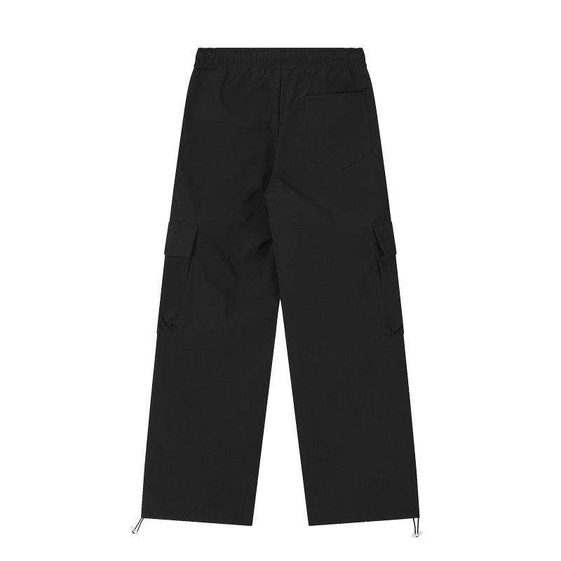 American-style streetwear harem pants Color Block Sporty Utility Cargo Trousers