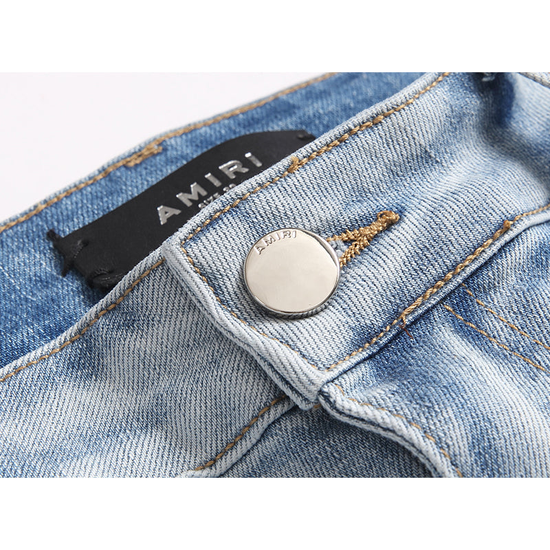 AMIRI Jeans High-quality distressed pure cotton