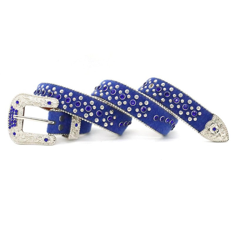 Hip-Hop Punk Rhinestone Belt y2k