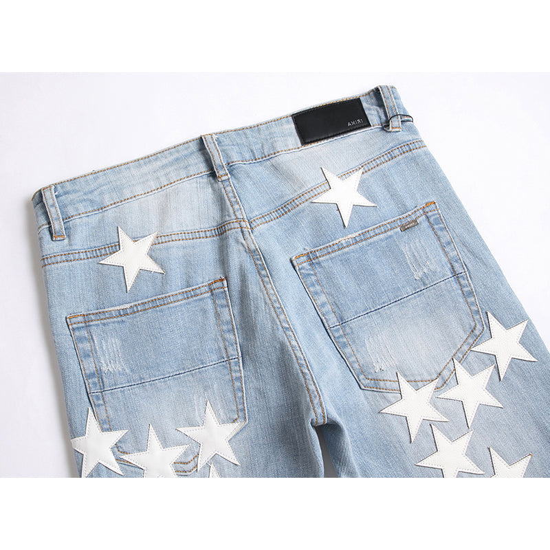 AMIRI Jeans High-quality distressed pure cotton