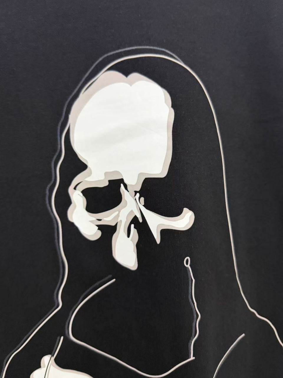 Vintage style washed summer wear T shirt Skull 260G pure cotton high-quality streetwear