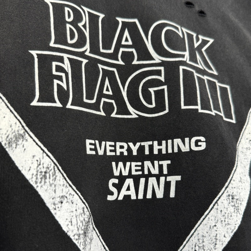 Unisex Vintage T Shirts Black Flag Short-Sleeve T-Shirt â€?featuring airbrushed graphics, hand-distressed detailing, and a vintage-style washed finish. Crafted from custom heavyweight, brushed fabric with a premium feel, and printed using high-qualit
