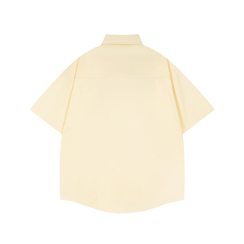Unisex vintage T-shirt Polo shirt with a stand-up collar